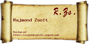 Rajmond Zsolt névjegykártya